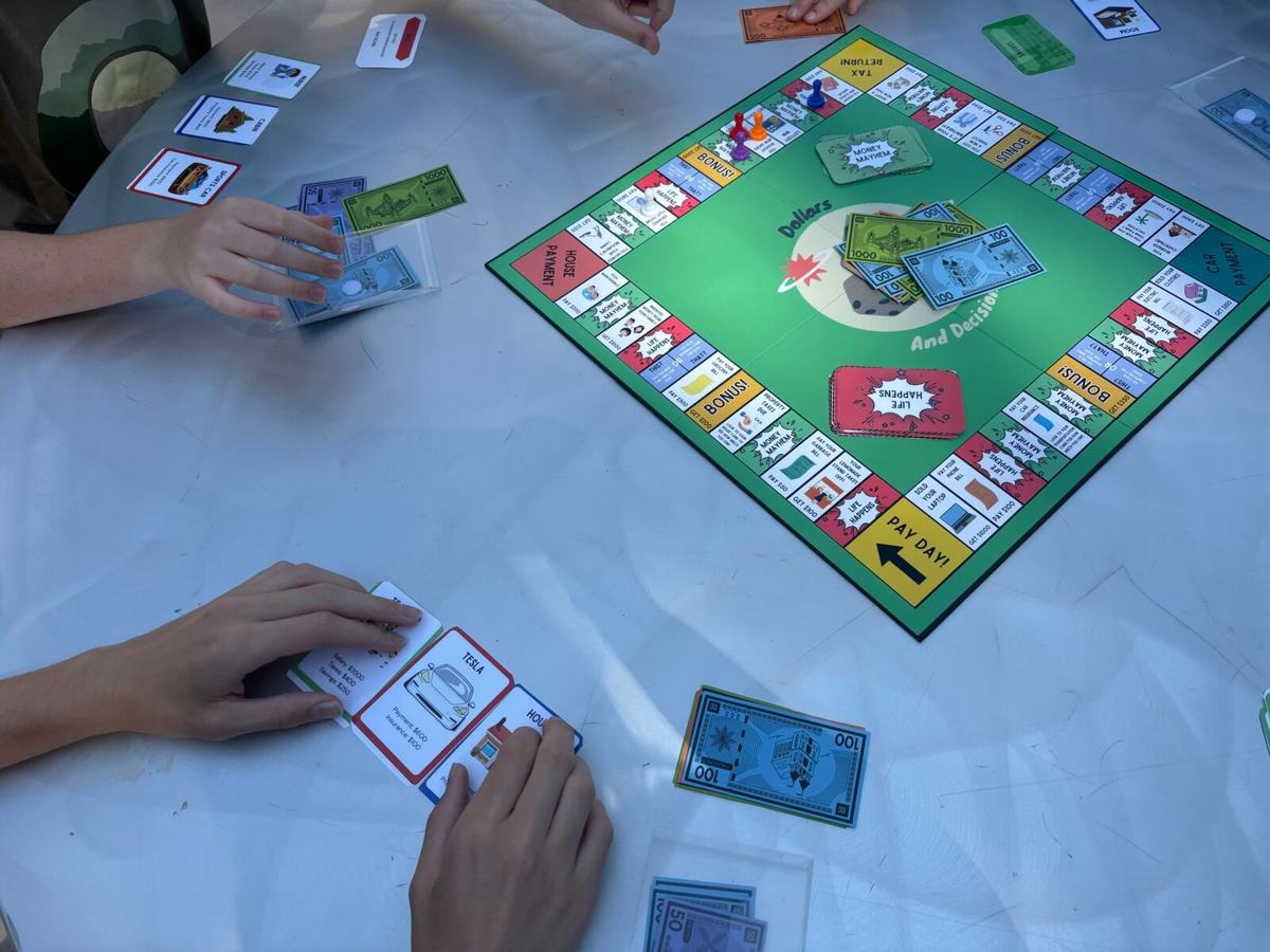 Cards and cash in play
