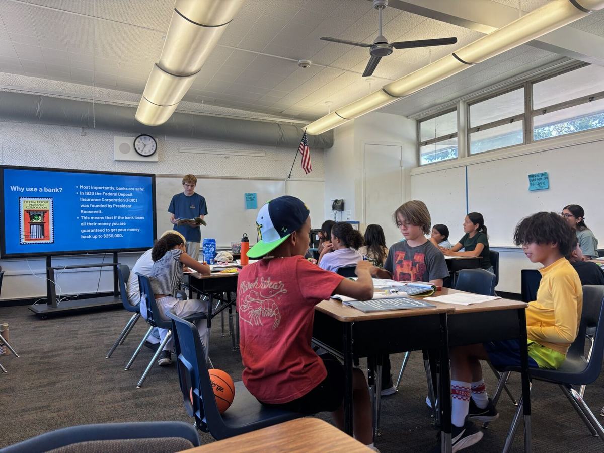 A full classroom